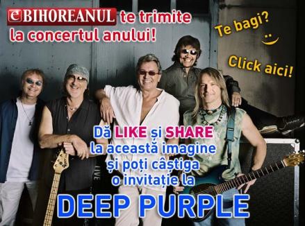 Super concurs: BIHOREANUL te trimite la Deep Purple! Vezi cum poţi câştiga un bilet la concertul anului!